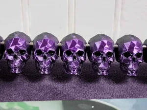 Low Poly Skull Bead (Horizontal, Spirit Island)