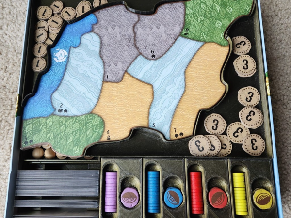Spirit island organizer insert for X1/P1/A1