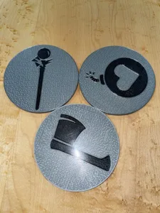 Gloomhaven Jaws of the Lion Drink Inlay Coasters (single extruder)