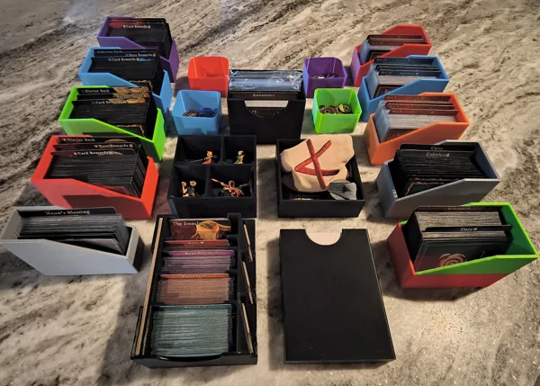 Slay the Spire Board Game Collector's Edition Insert and Accessories
