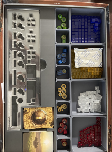 Through the Ages board game organizer