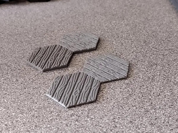 Wood Hex Tile for Gloomhaven/Frosthaven