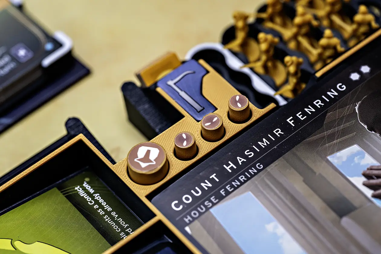 Yellow Player dashboard detail with Troops and Markers