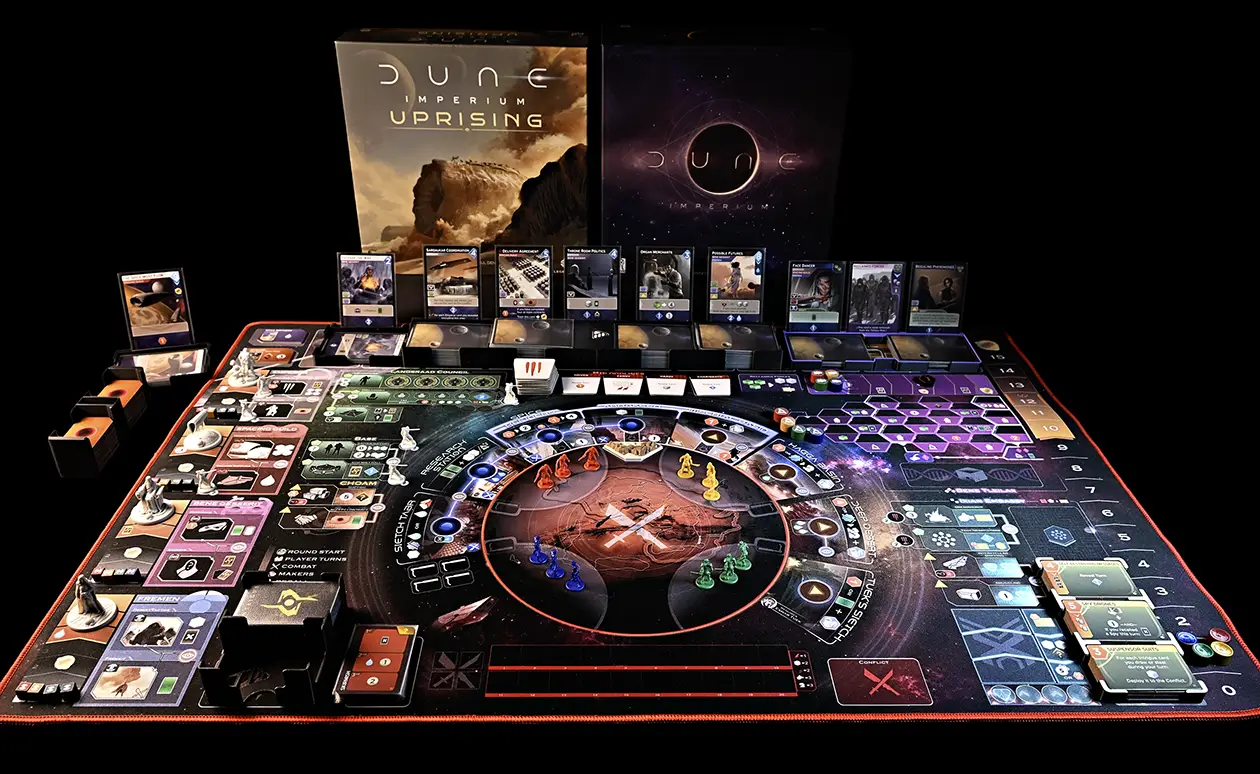 PlayMode organizer setup with Uprising base game and Bloodlines and Immortality expansions