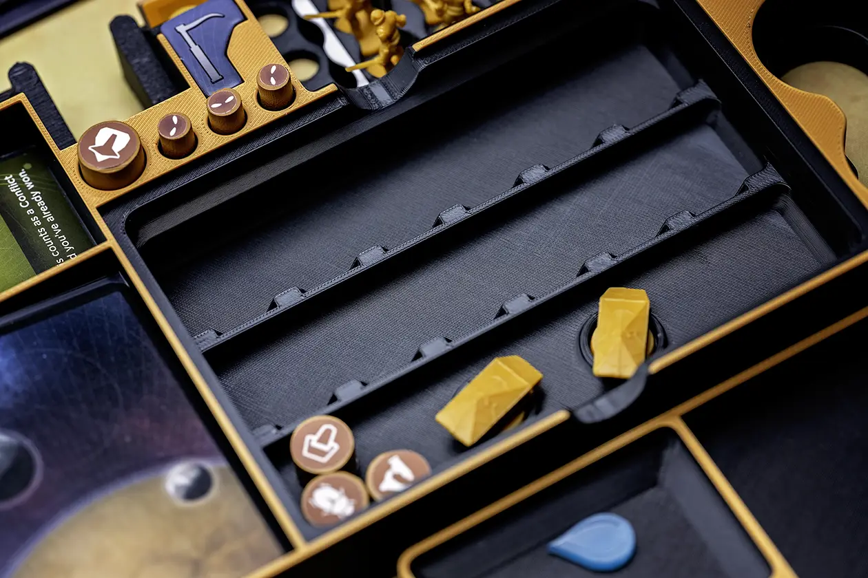 Inside dashboard during play of Dune: Imperium Uprising