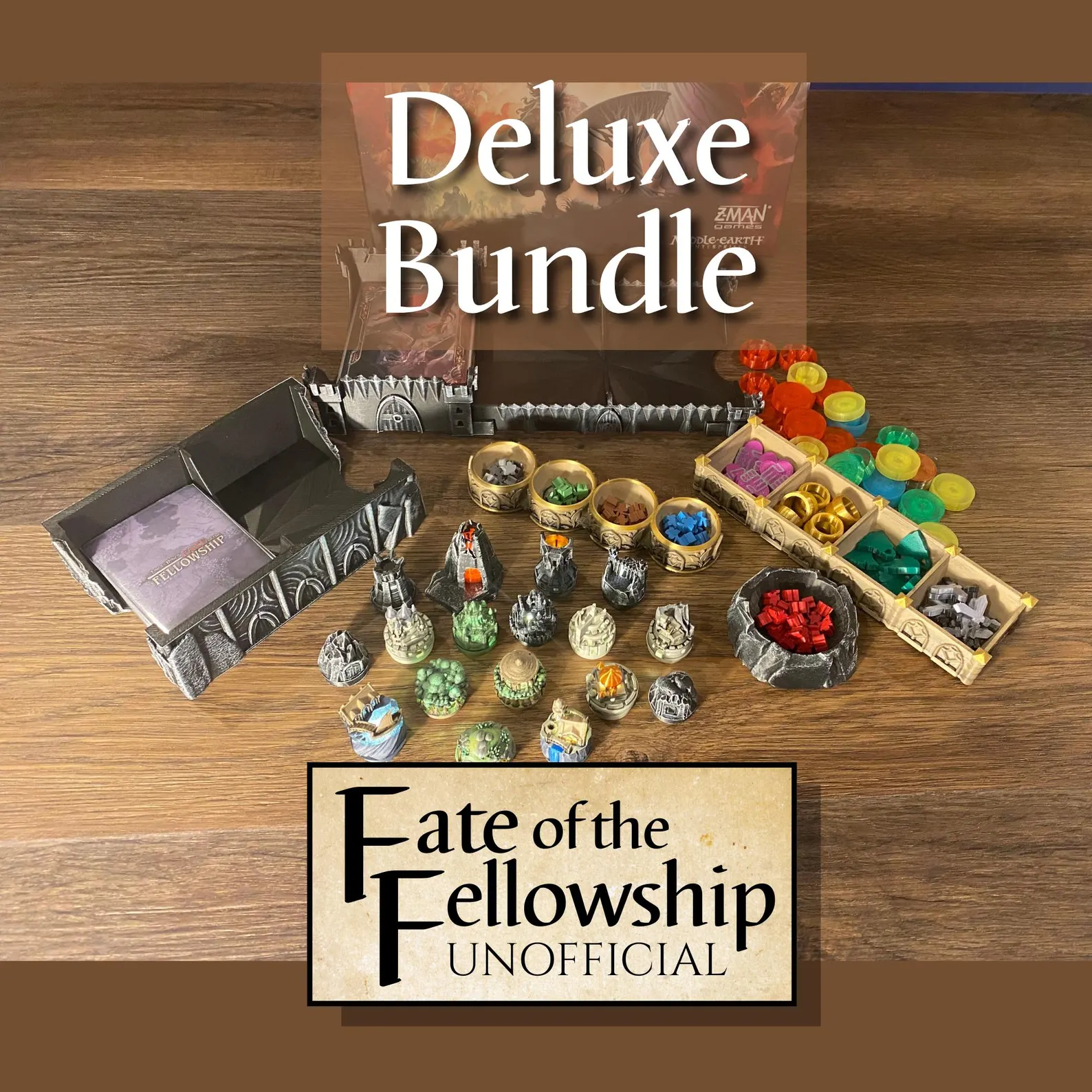 BoardGameWow Fate of the Fellowship Unofficial Deluxe Bundle