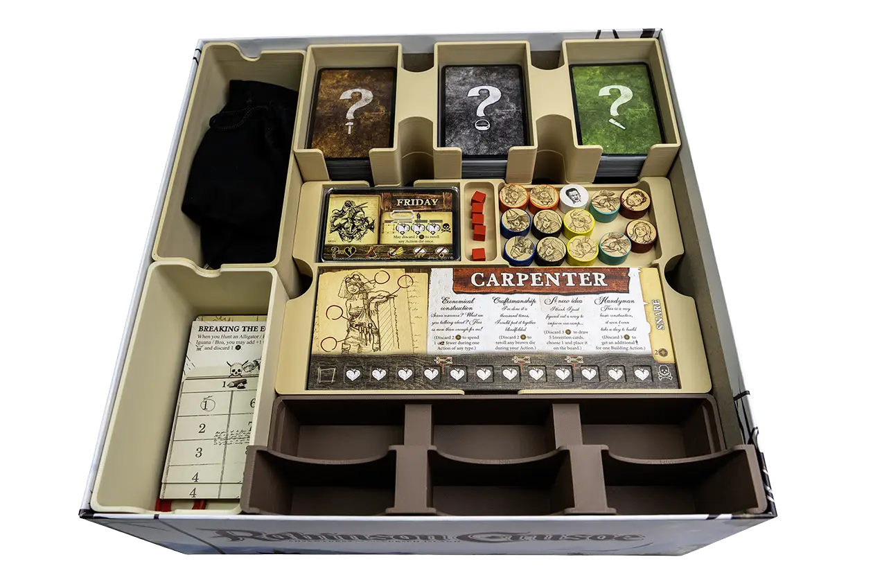 Setup trays and Main card decks