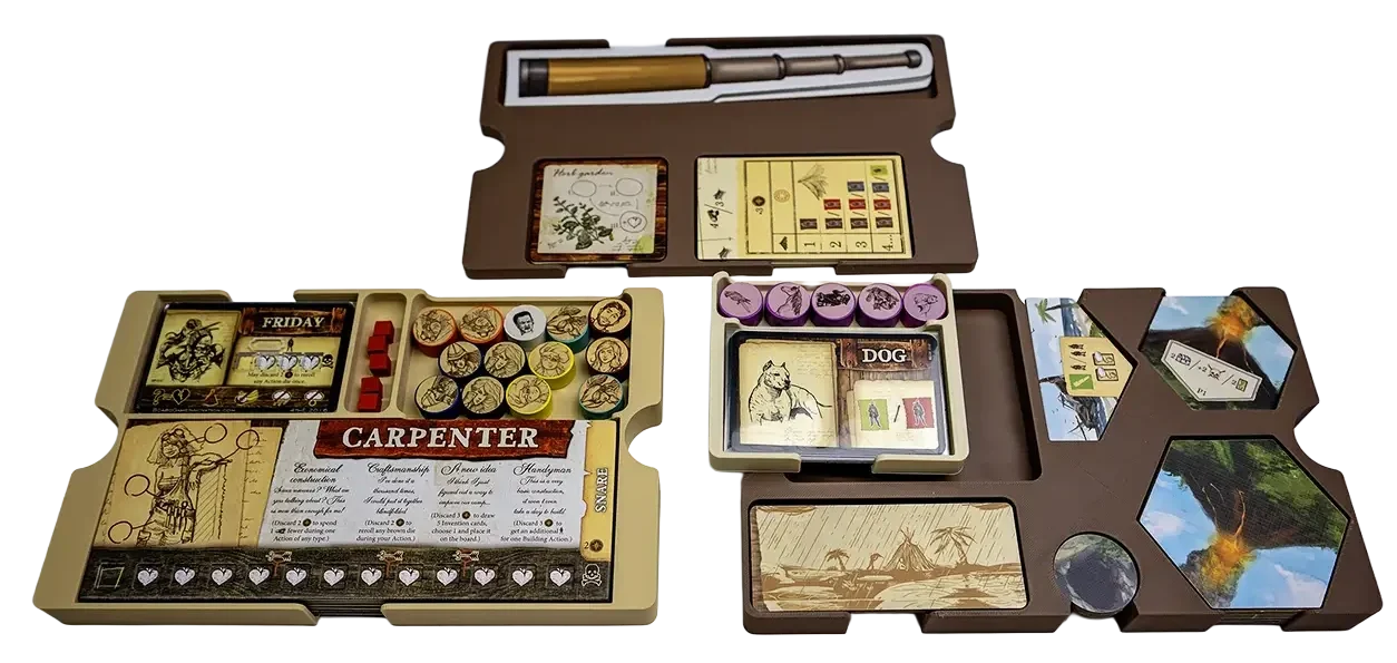 Robinson Crusoe - 3D Printed Insert setup trays