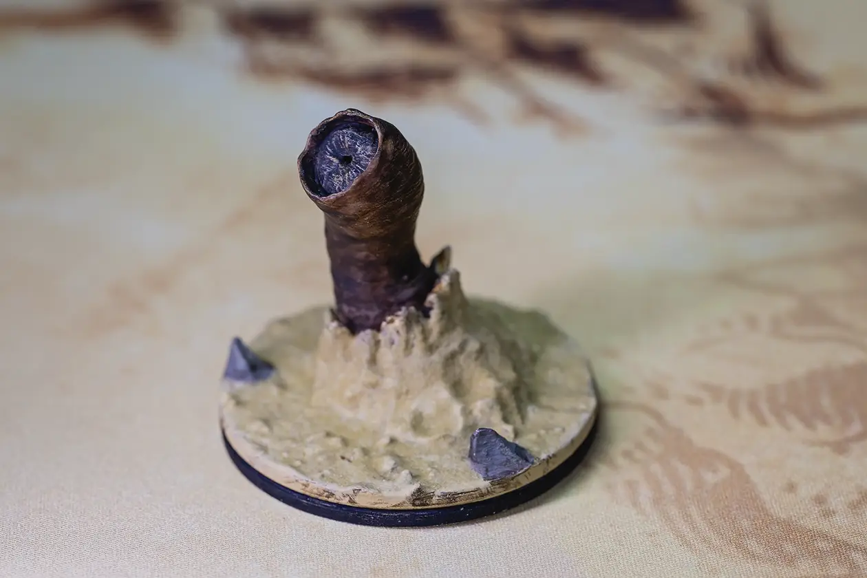 First Player Token - Dune Sandworm mini, painted