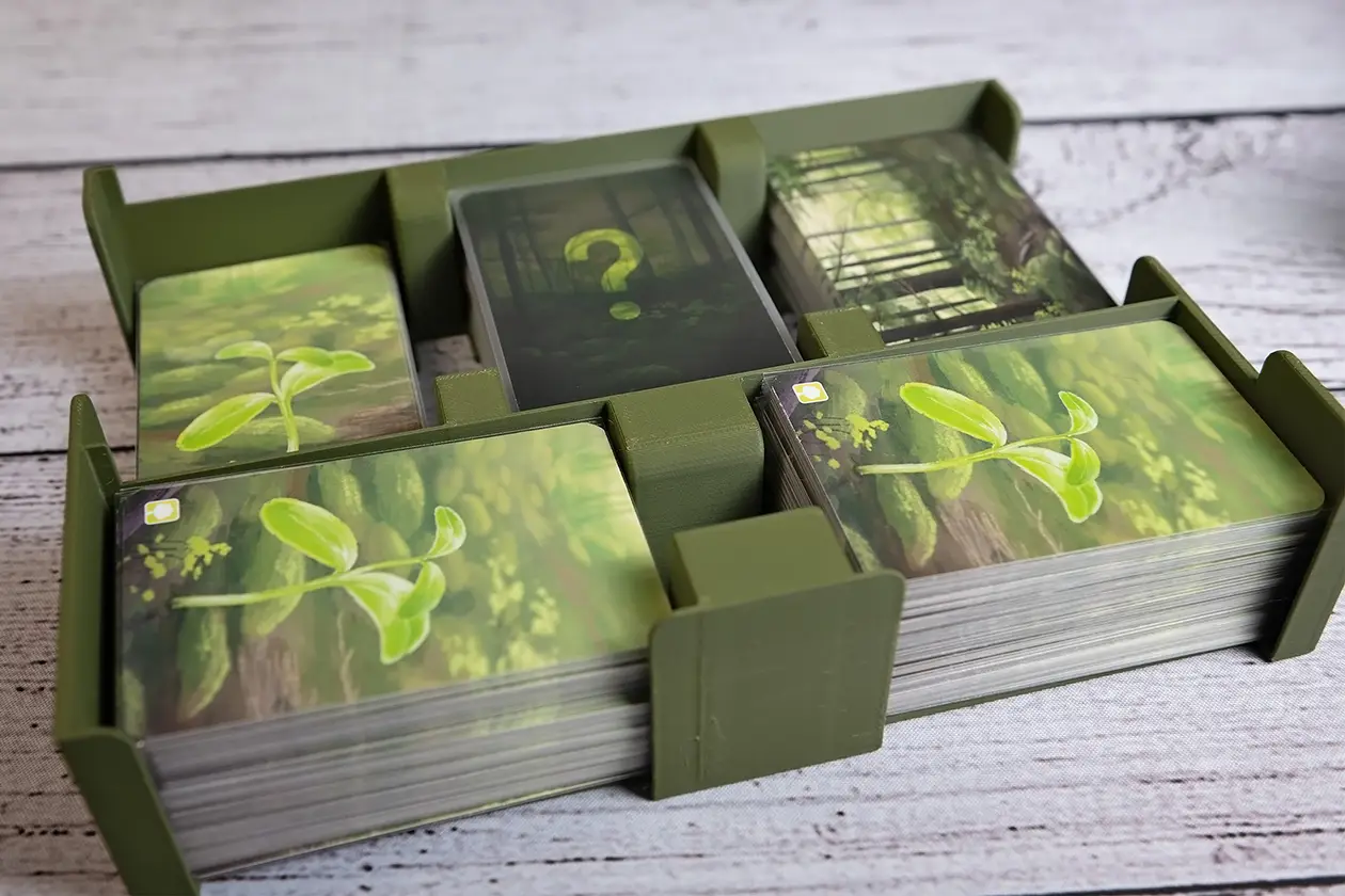 Forest Shuffle Insert - Option 1 with sleeved cards