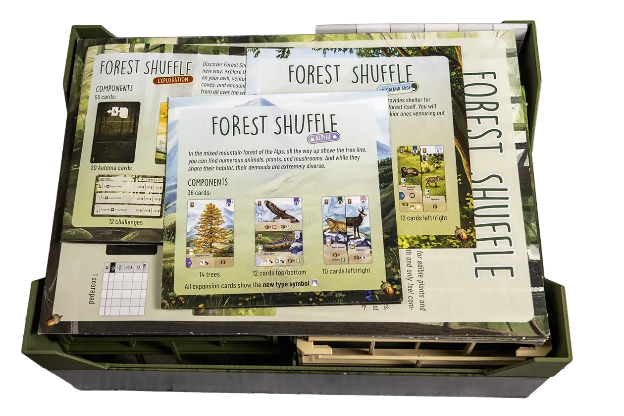 Rulebooks on top, top view