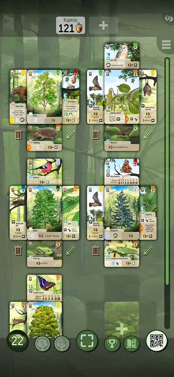 Forest Shuffle Smart Counter - Your tableau and score