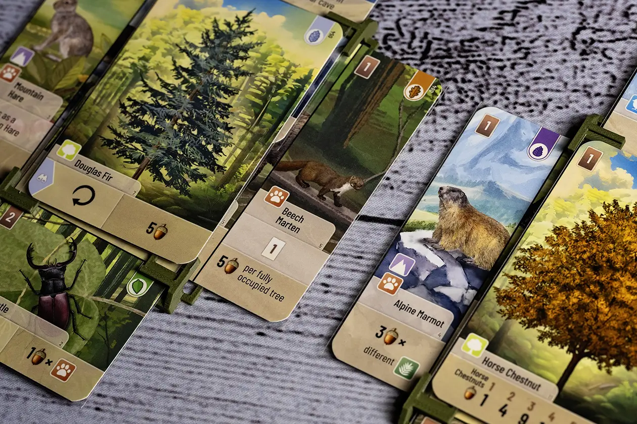 Tree trays with side cards