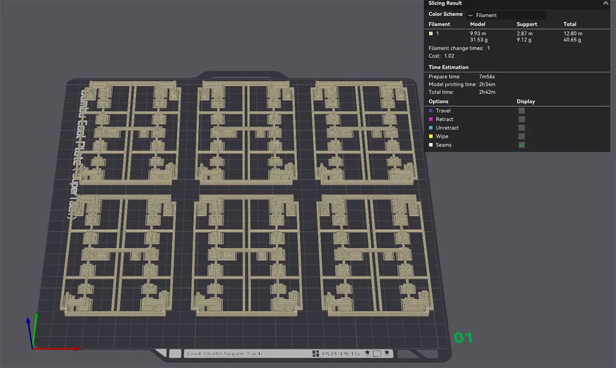 Printer Plate printing six Forest Shuffle Upgrade trays