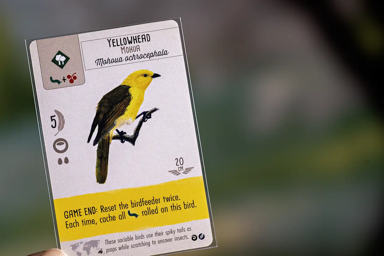 Wingspan game sleeved card
