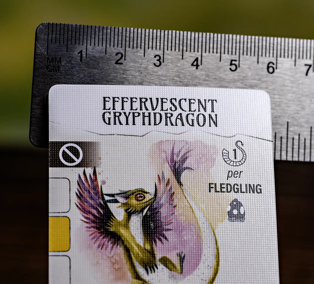 Measuring a Wyrmspan card