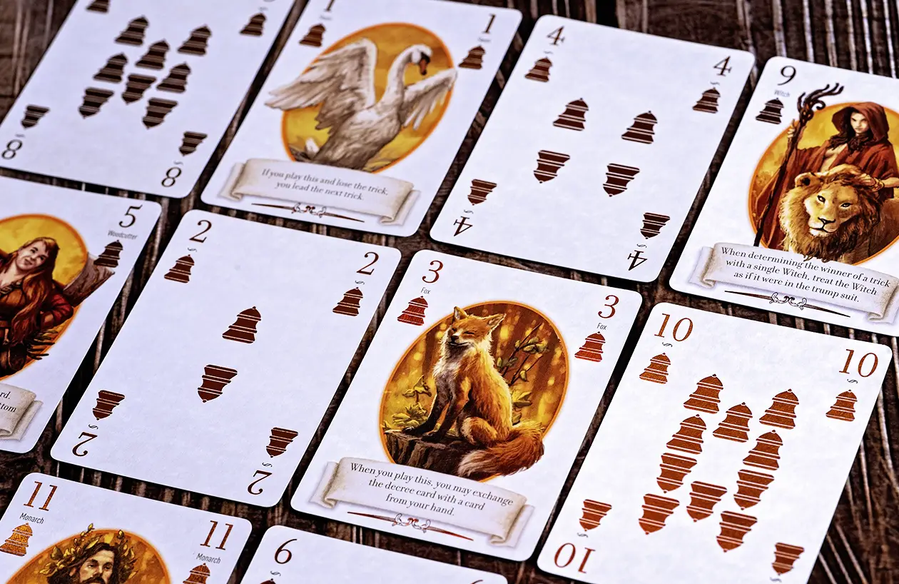 Deluxe Foil-stamped Bell Suit Cards