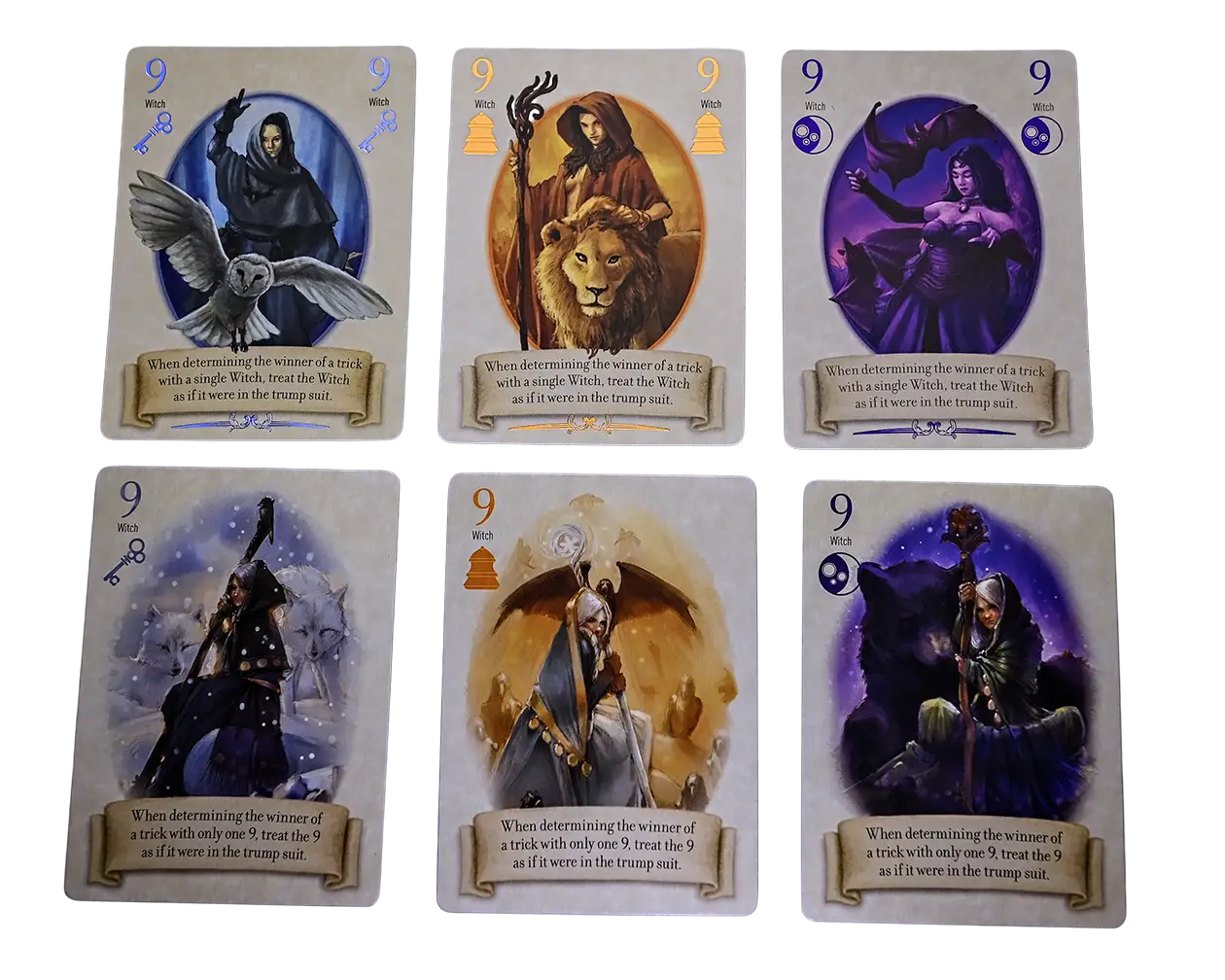 9 -  Witch cards comparison