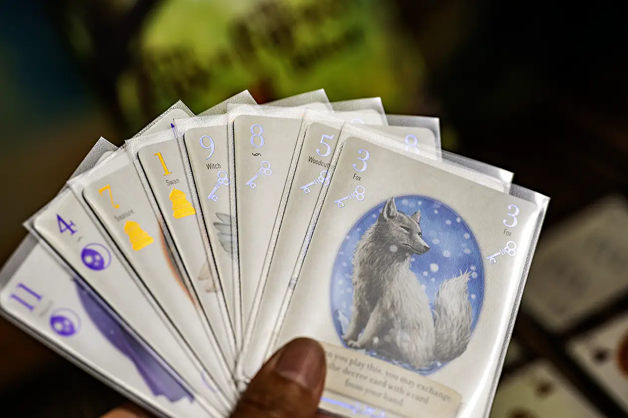 The Fox in the Forest cards in hand
